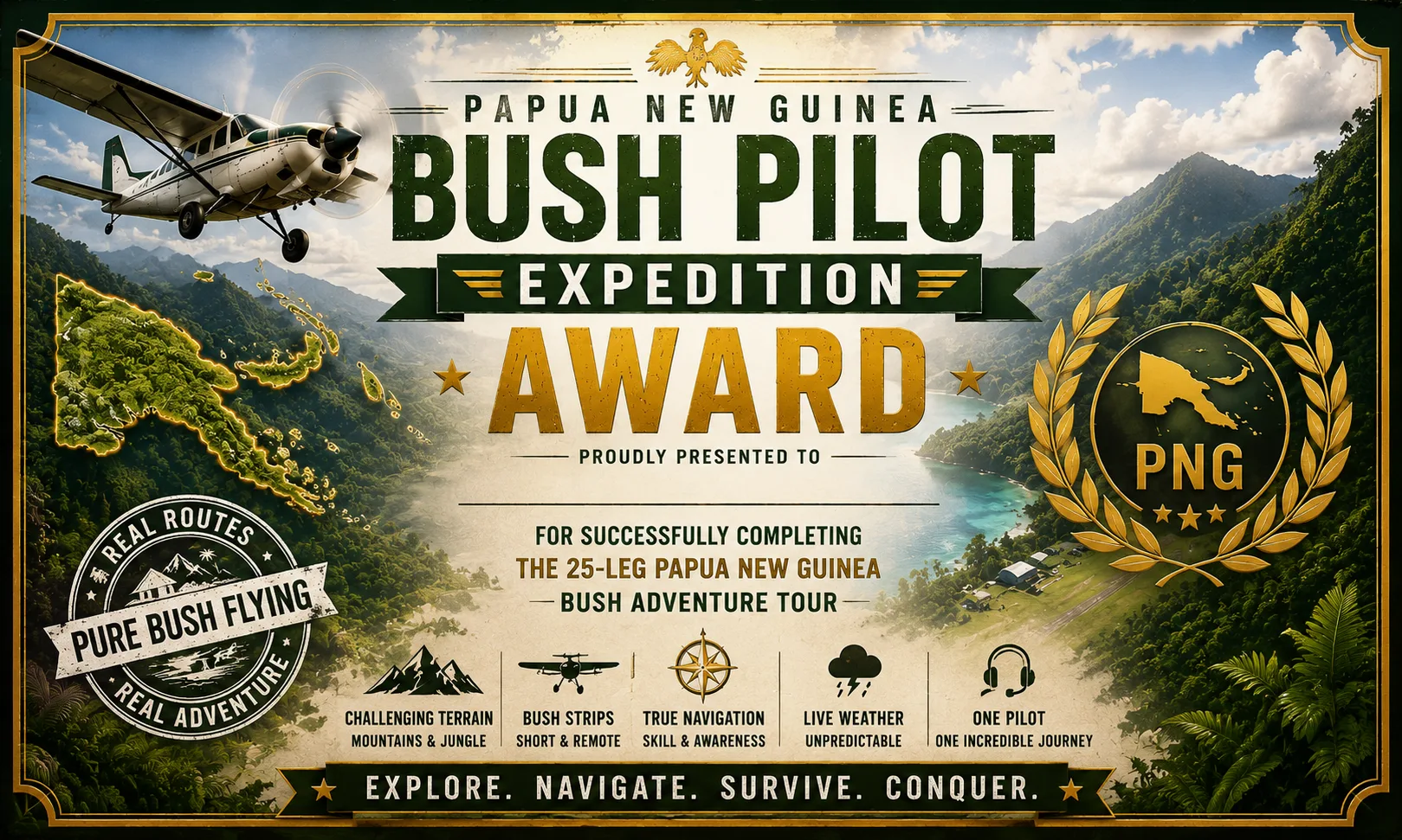 Papua New Guinea Grand Bush Tour award